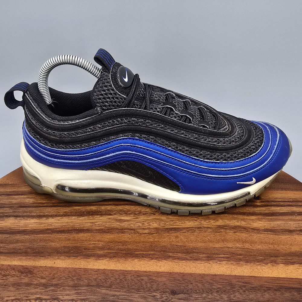 Nike Air Max 97 Shoes Men's 9 Royal Blue Black Lace Up Low Top Athletic Sneakers - Picture 1 of 9
